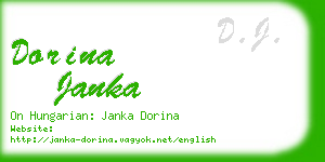 dorina janka business card